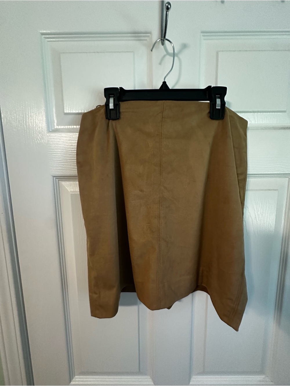 J. Crew Tan Faux Suede A-Line Skirt